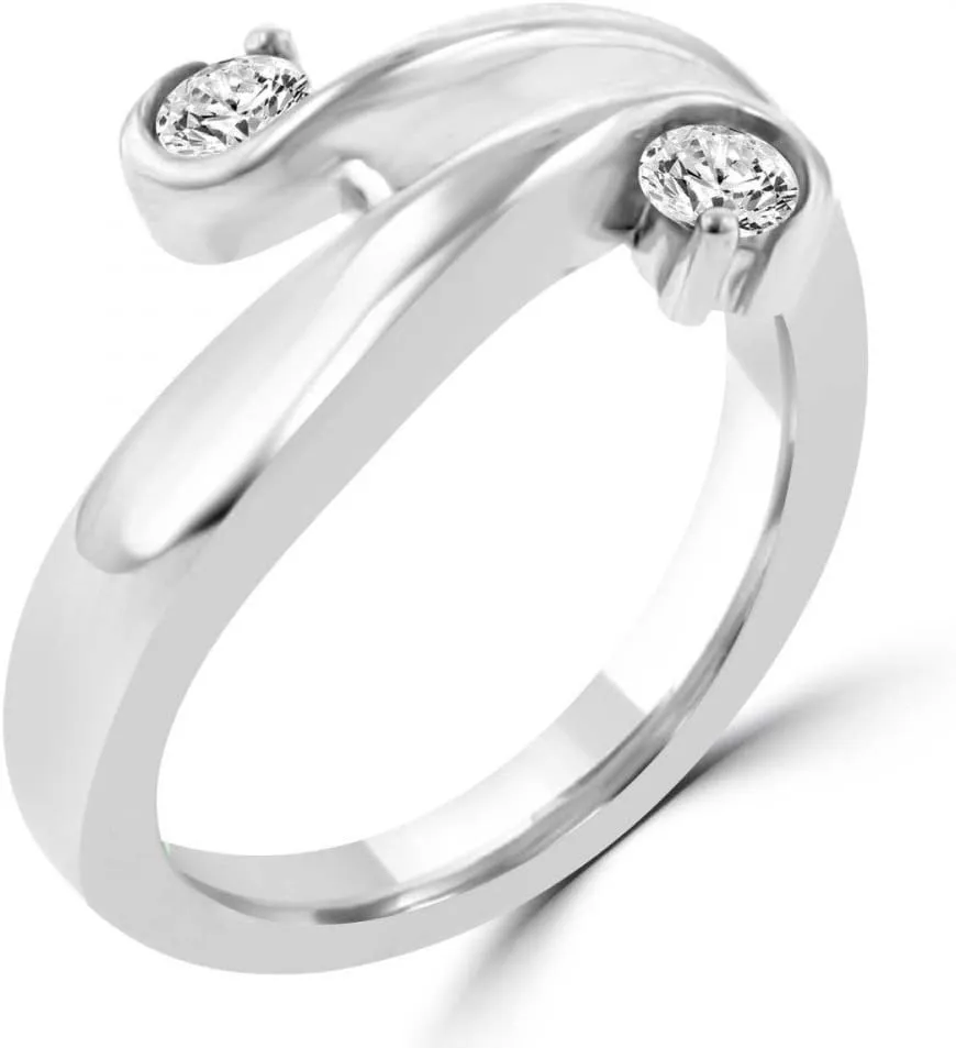 0.26 Ct Round Cut Diamond Anniversary Wedding Band Ring in Platinum