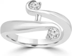 0.26 Ct Round Cut Diamond Anniversary Wedding Band Ring in Platinum