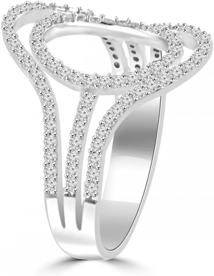 0.75 ct Ladies Brilliant Cut Diamond Anniversary Ring in Platinum
