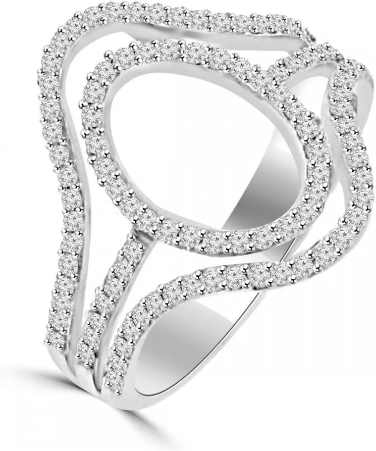 0.75 ct Ladies Brilliant Cut Diamond Anniversary Ring in Platinum