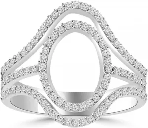 0.75 ct Ladies Brilliant Cut Diamond Anniversary Ring in Platinum