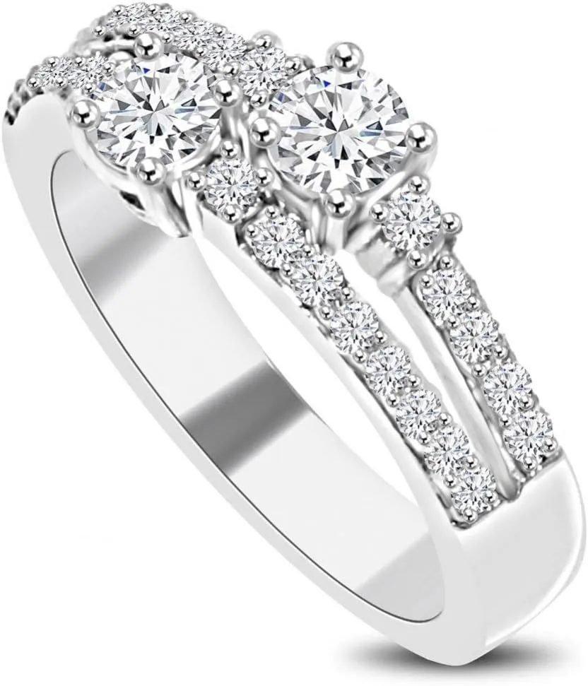 0.75 ct Ladies Round Cut Diamond Anniversary Wedding Band Ring in Platinum