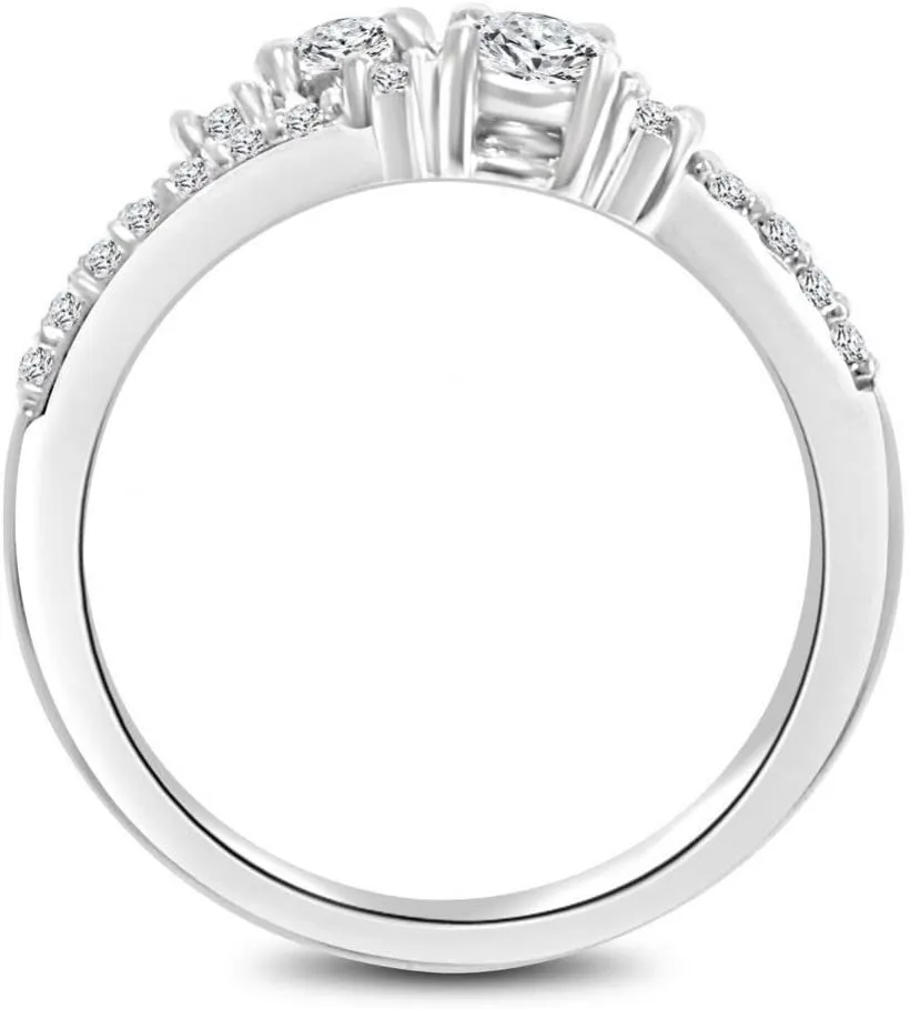 0.75 ct Ladies Round Cut Diamond Anniversary Wedding Band Ring in Platinum