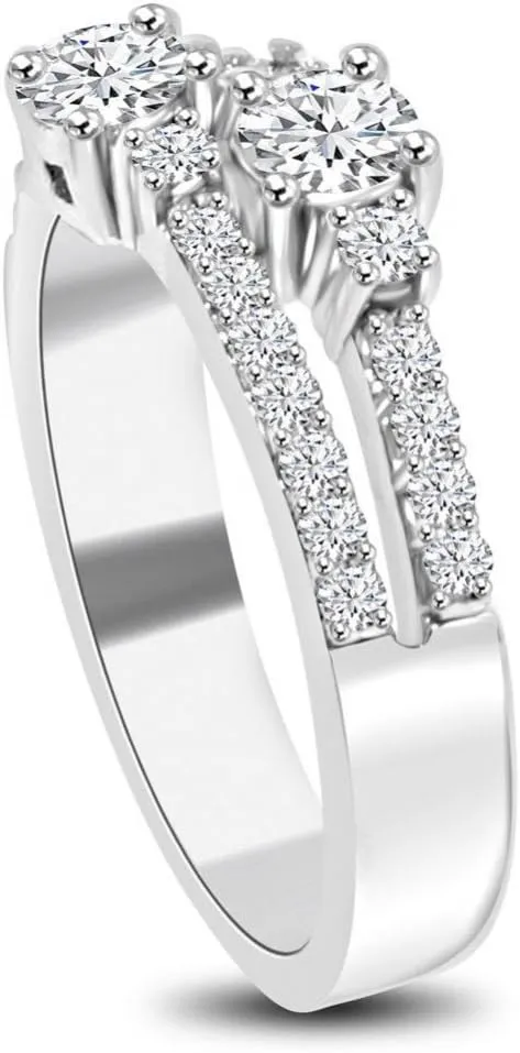 0.75 ct Ladies Round Cut Diamond Anniversary Wedding Band Ring in Platinum