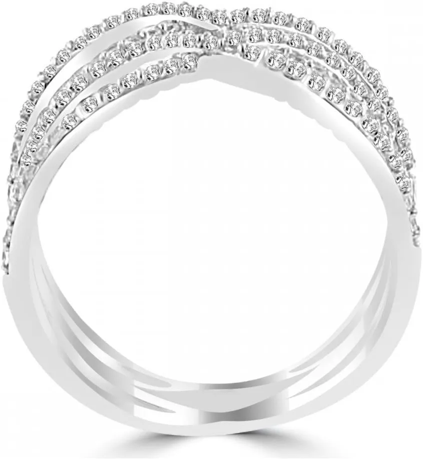 0.80 ct Ladies Brilliant Cut Diamond Anniversary Ring in Platinum