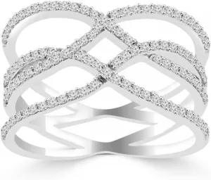 0.80 ct Ladies Brilliant Cut Diamond Anniversary Ring in Platinum