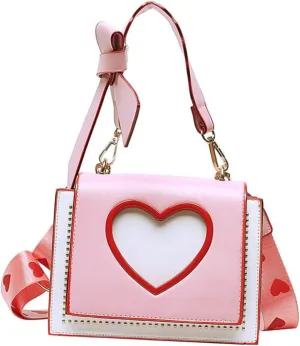 1Pc Elegant Pink Bow Knot Single Shoulder Bag Stylish Versatile Handbag with Detachable Strap for Women for Teachers Students and Office Ladies Graceful Storage