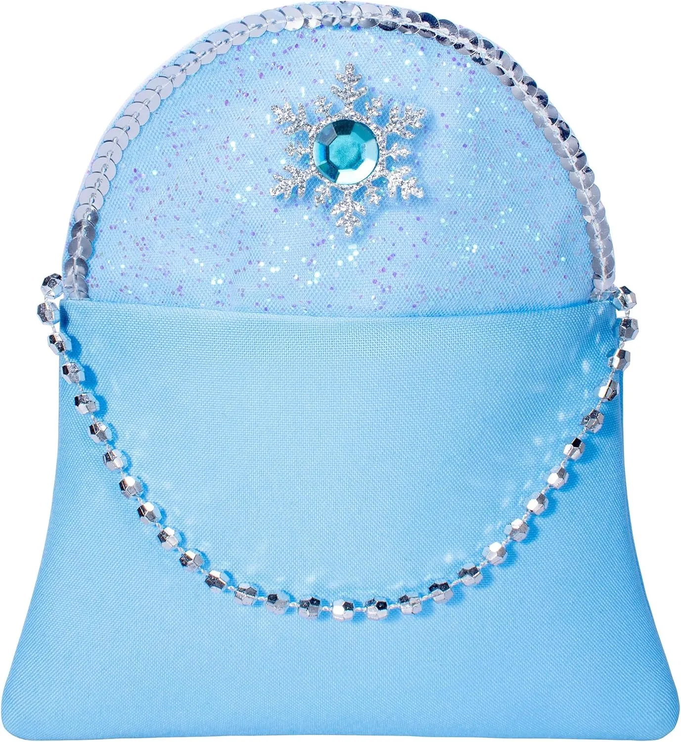 5PCS Princess Costume Accessories Set - with Princess Dress Up Handbag, Necklaces, Rings, Earrings
