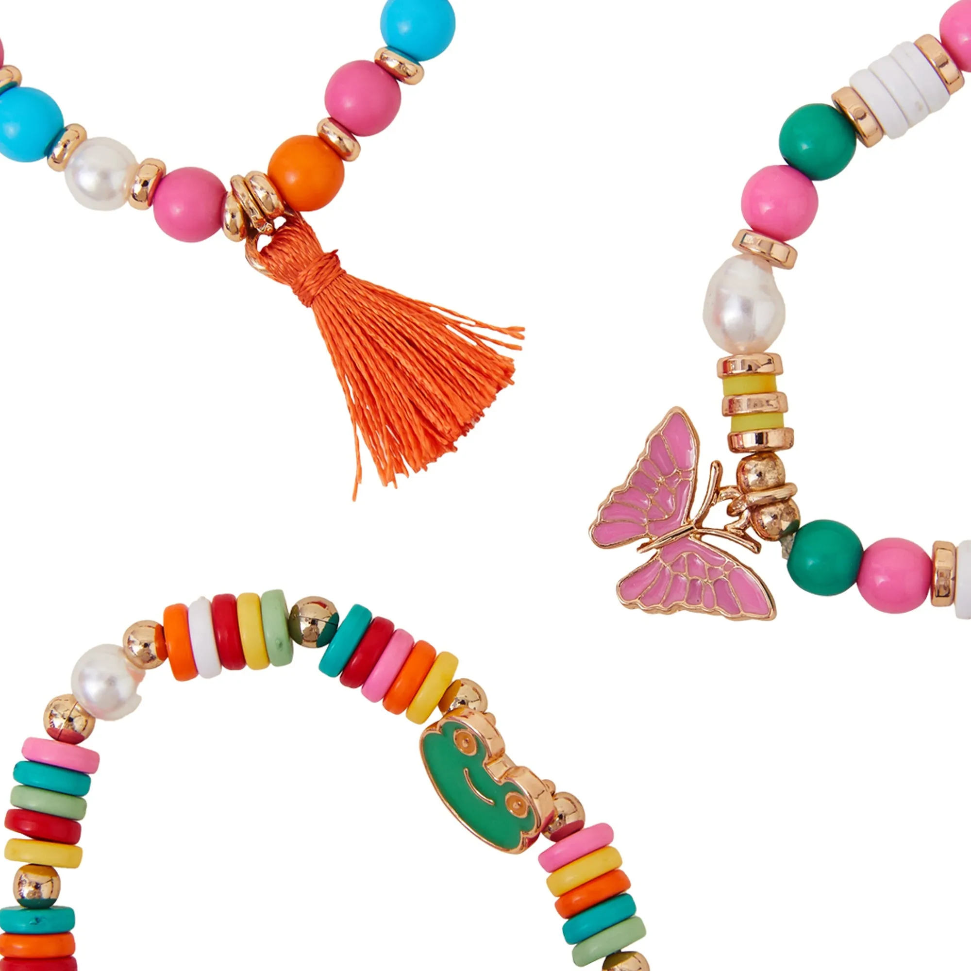 Accessorize London Tropical Bracelets Set Of 3