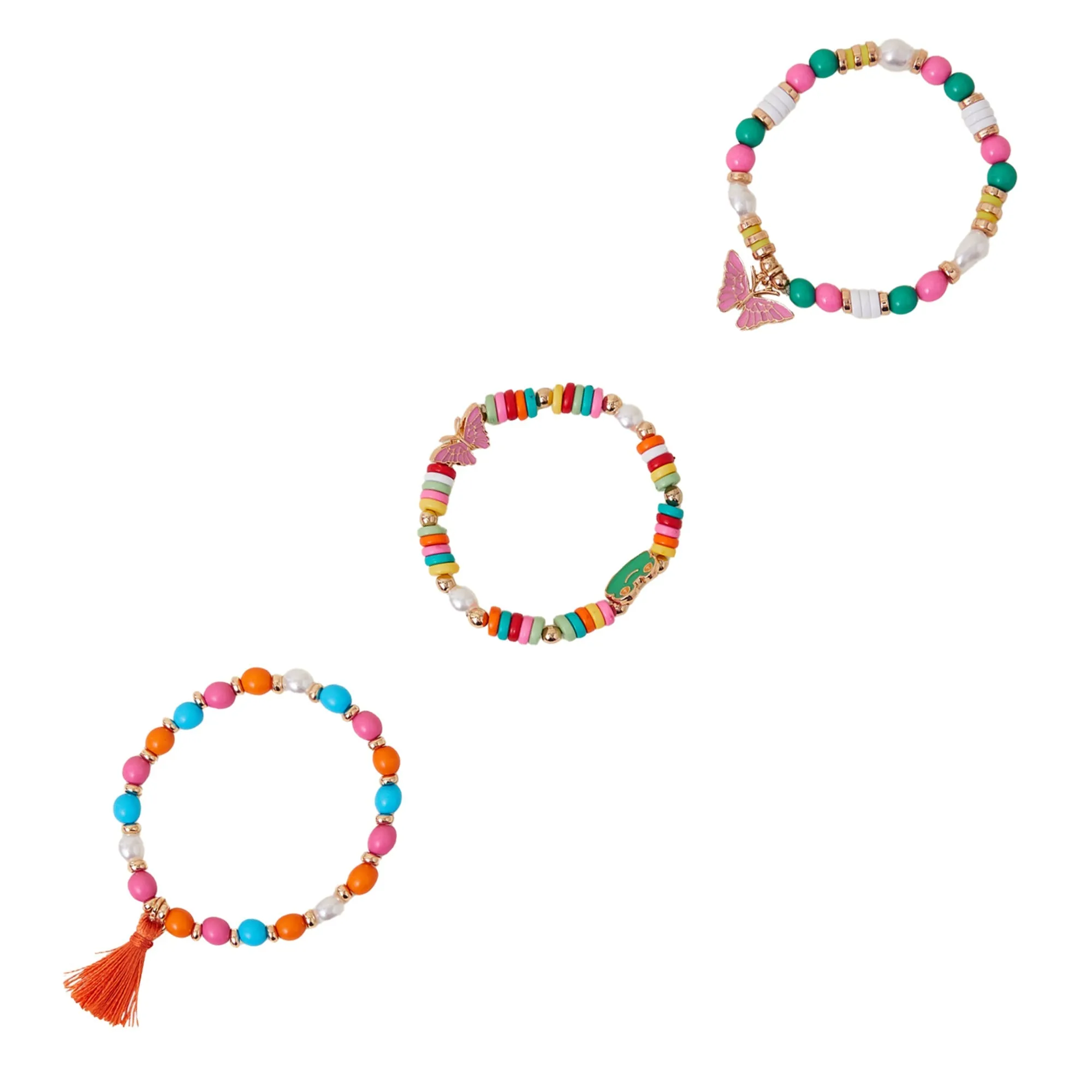 Accessorize London Tropical Bracelets Set Of 3