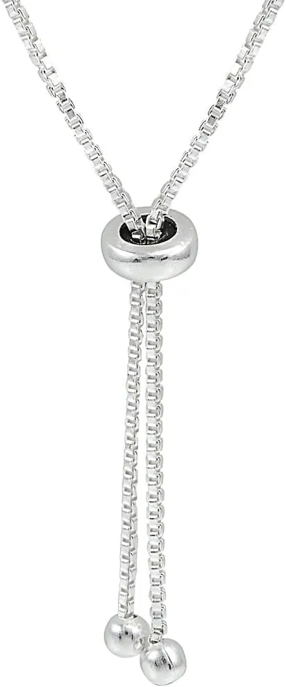 B. BRILLIANT Sterling Silver Genuine, Created or Simulated Oval 2-Row Adjustable Gemstone Bracelet for Women