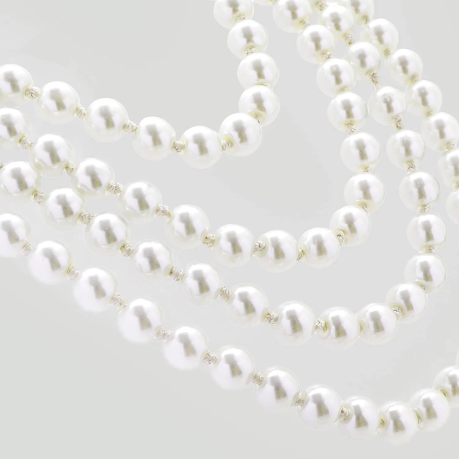 BABEYOND Long Pearl Necklace Faux Pearls Necklace Set Beaded Long Pearls Necklace 1920s Gatsby Costume Jewelry