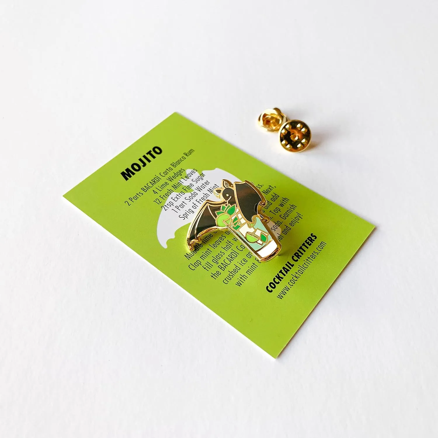 Bacardi Cocktail Enamel Pins for Bartender Aprons, Jackets, Backpacks and Purses, Shirt and Suit Lapels, Button Badges Brooch Fashion Jewelry