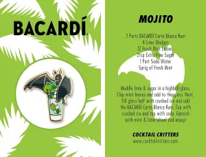 Bacardi Cocktail Enamel Pins for Bartender Aprons, Jackets, Backpacks and Purses, Shirt and Suit Lapels, Button Badges Brooch Fashion Jewelry