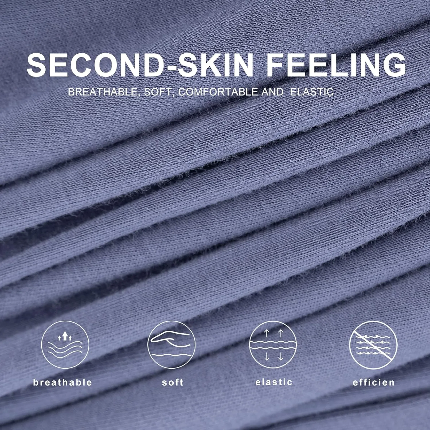BAMBOO COOL Mens Boxer Shorts Underwear Soft Comfortable Breathable Knit Boxers Short for Men (3 or 5 Pack)