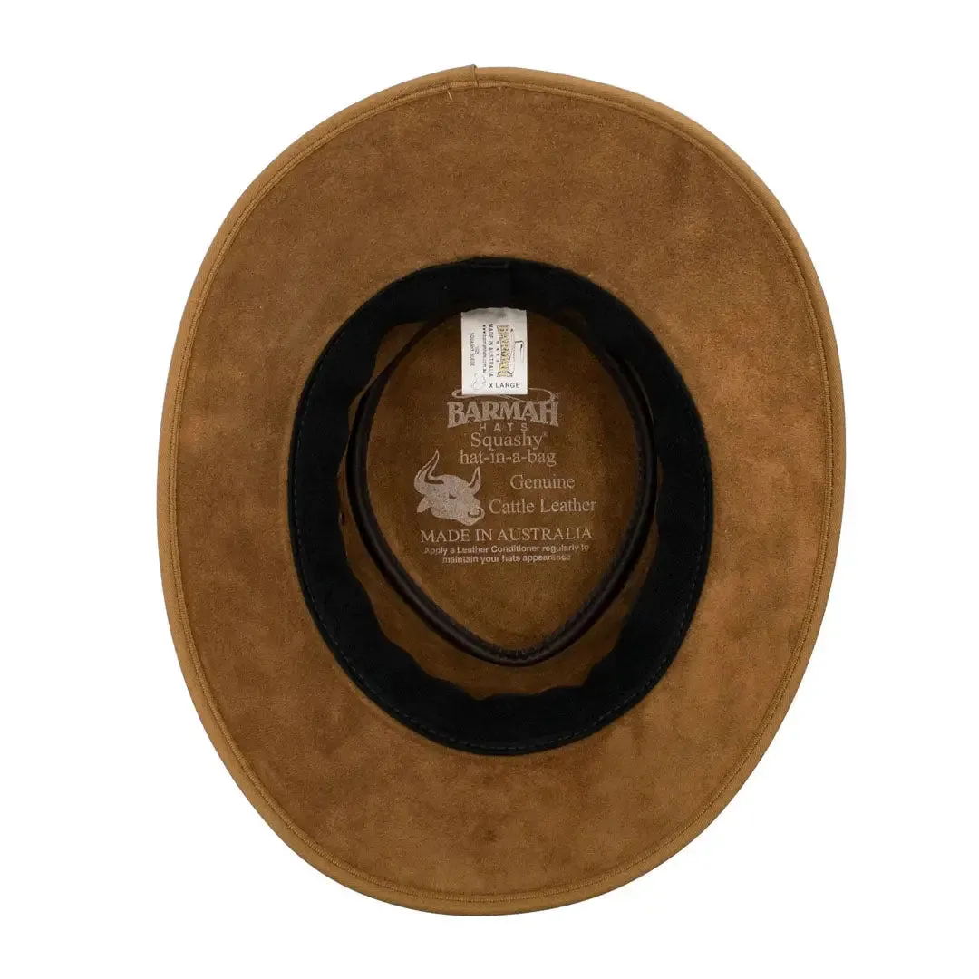 Barmah Squashy Suede Leather Hat