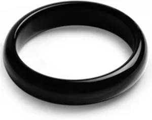 Black Jade Bangle Bracelet Men Women Real Certified Jades Stone Jewelry Bangles Gifts for Ladies (Gem Color : 62-64mm)