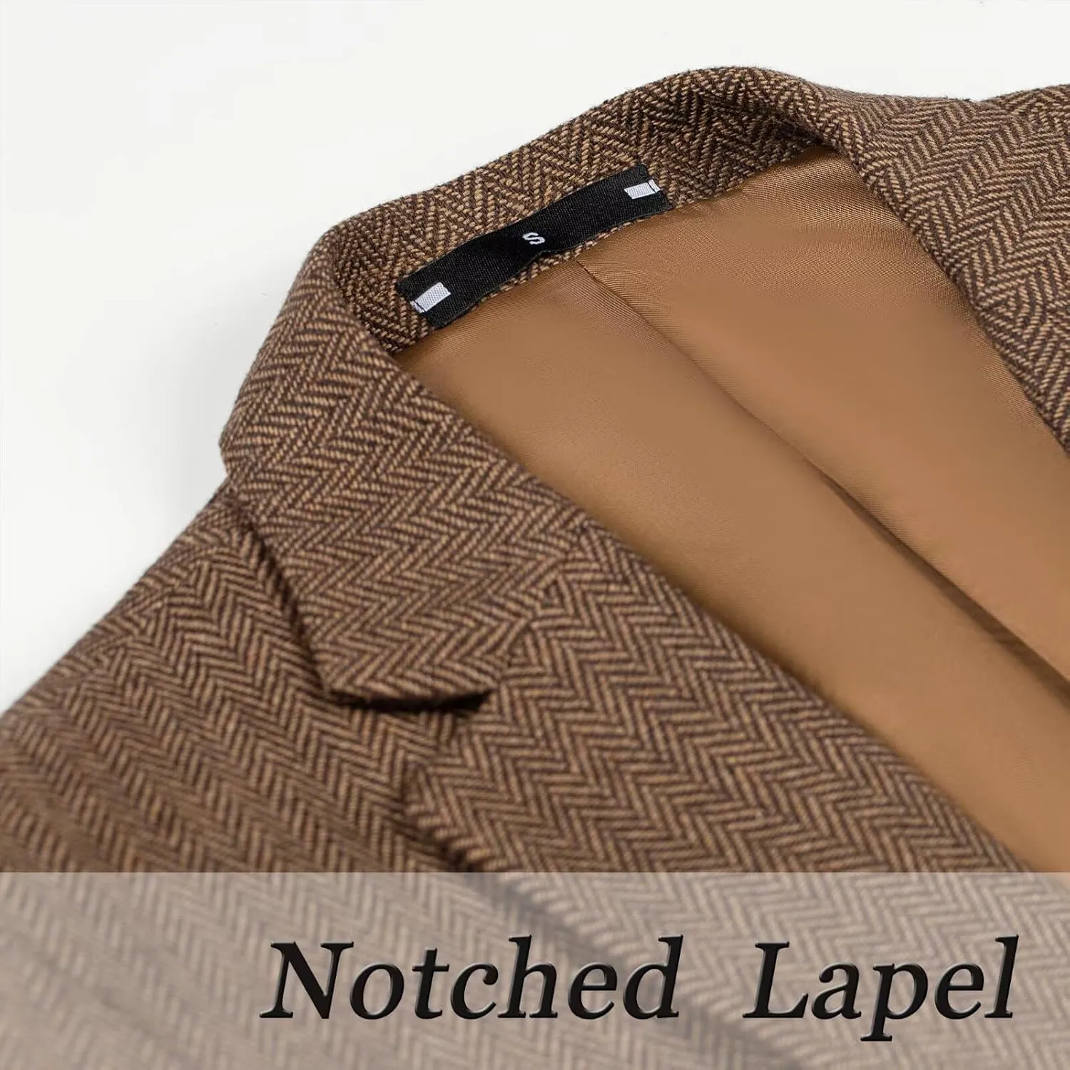 Boys Suit Blazer Tweed Herringbone Jacket Boy Sport Coats Slim Fit Retro Tuxedo Stylish Wedding Party Prom Homecoming