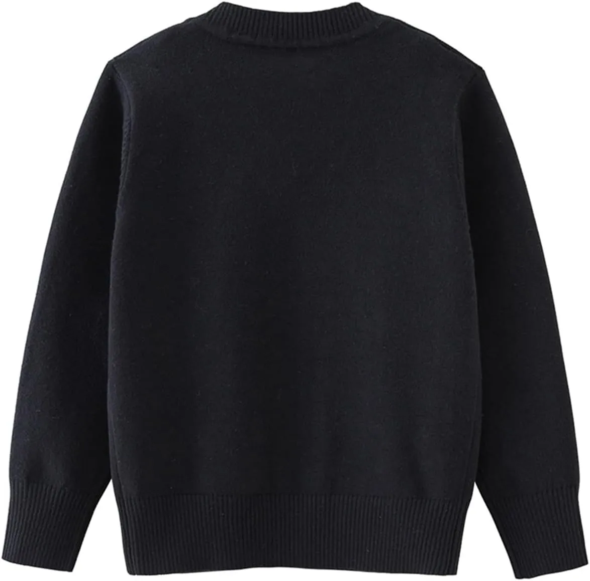 Boys V-Neck Cardigan Sweater with Pockets Classic Uniform Clothes for Kids