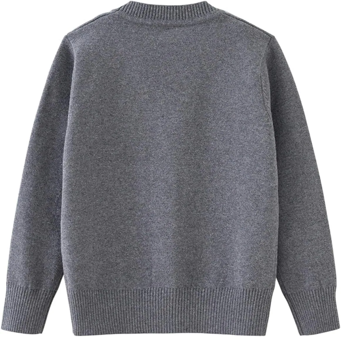 Boys V-Neck Cardigan Sweater with Pockets Classic Uniform Clothes for Kids