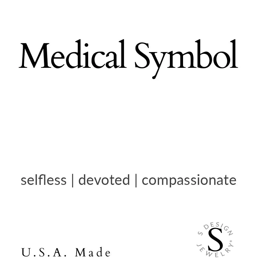 Caduceus (Medical Symbol) | Stone Beaded Charm Bracelet | Turquoise