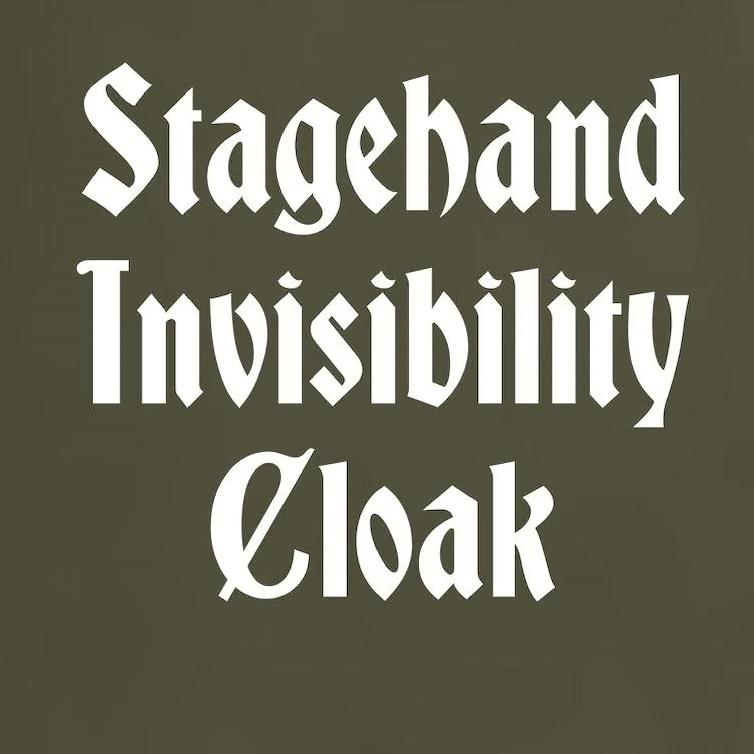 CafePress Stagehand Invisibility Cloak Dark T Shirt Men's 100% Cotton, Classic Graphic Dark T-Shirt