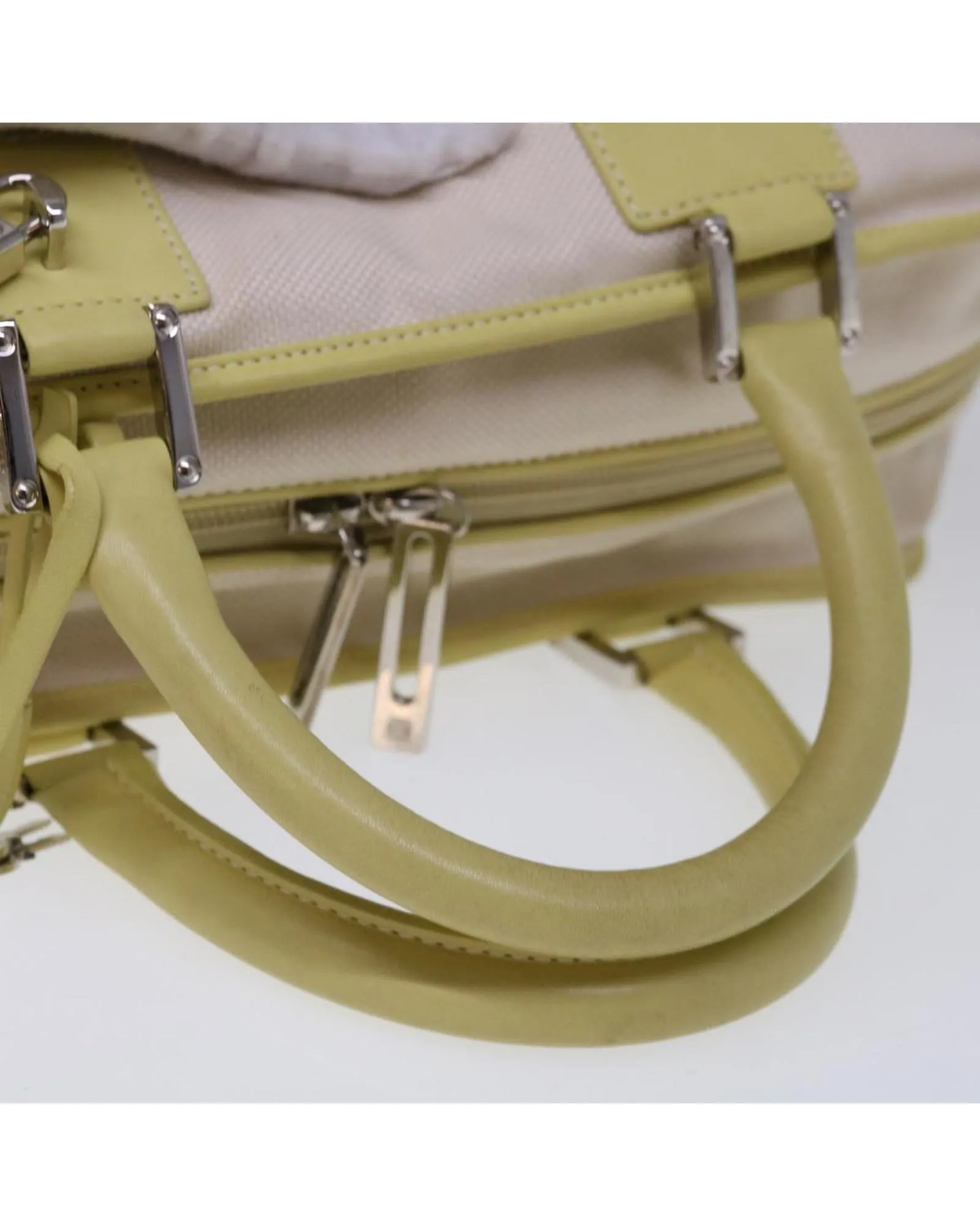 Canvas White Hand Bag by LOEWE