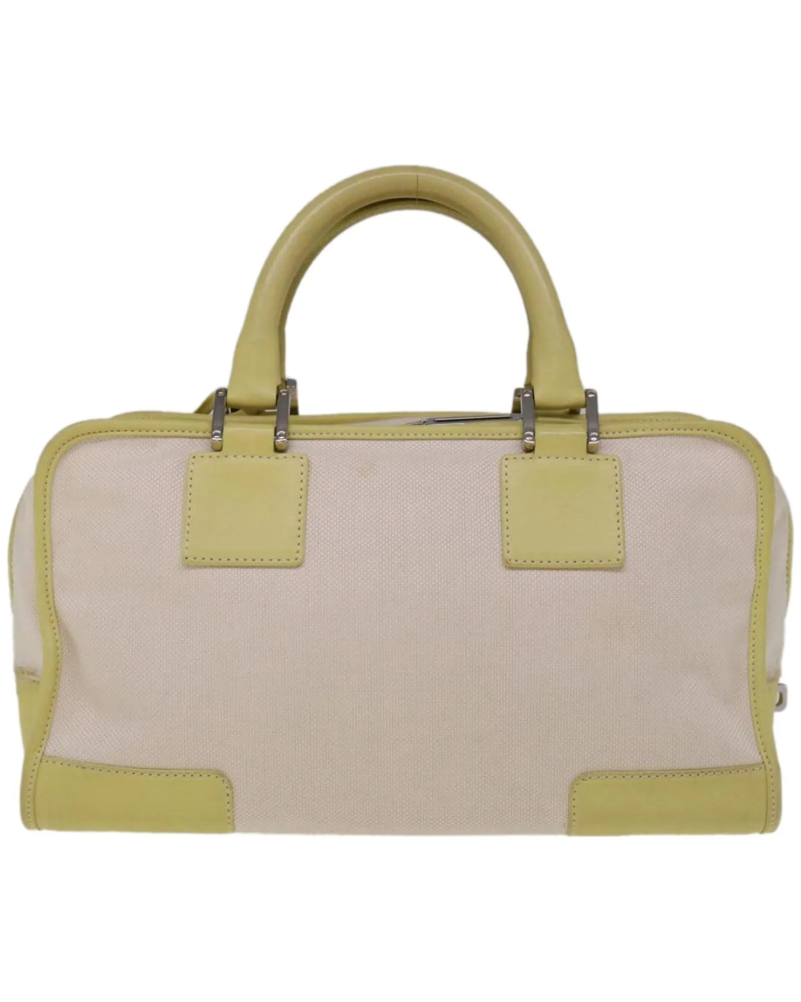 Canvas White Hand Bag by LOEWE
