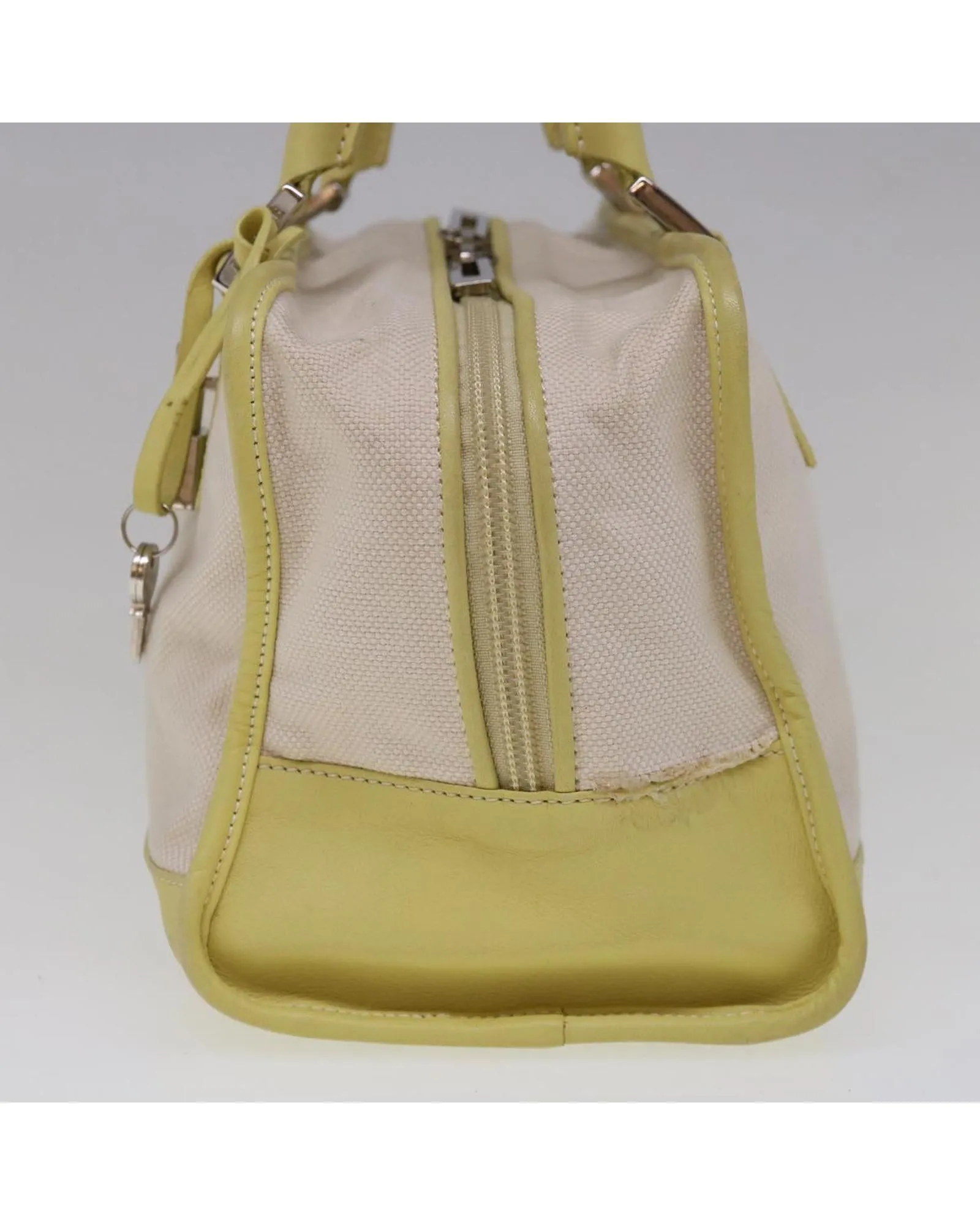 Canvas White Hand Bag by LOEWE