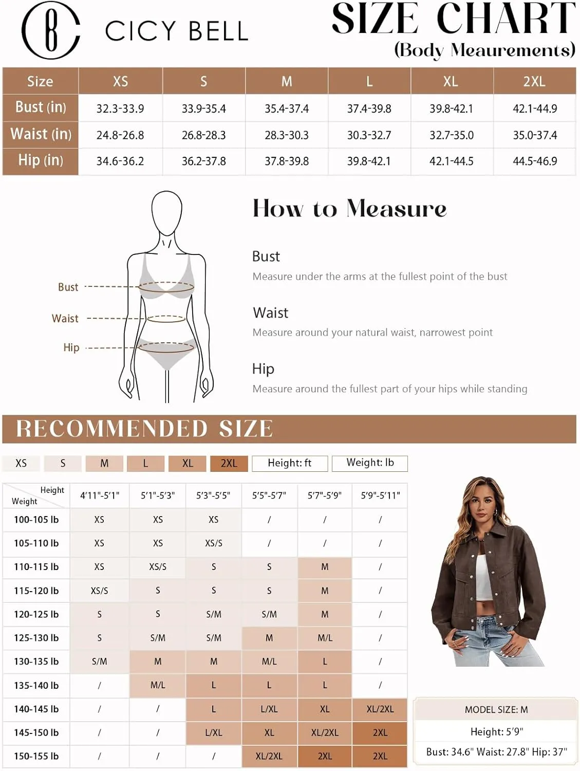 Cicy Bell Womens Faux Leather Bomber Jackets Button Down Vintage Casual Moto Coats Loose Fit Fall Fashion Outerwear