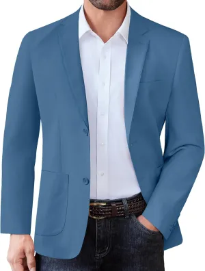 COOFANDY Men's Casual Linen Blazer Jacket Lightweight Sport Coats Two Button Suit Jackets