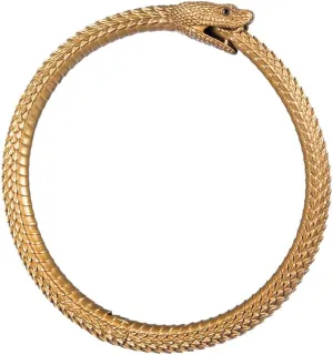 COPPERTIST.WU Ouroboros Bracelet Snake Cuff Bangles Talisman Viking Jewelry Gifts Retro Brass Bracelets for Men Women (4 Sizes)