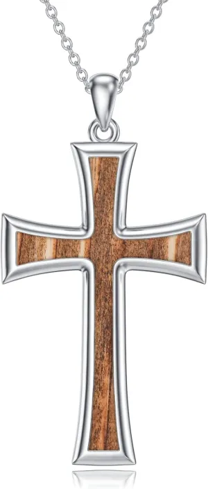 Cross Necklaces for Women 925 Sterling Silver Cross Pendant Christmas Religious Jewelry Gifts