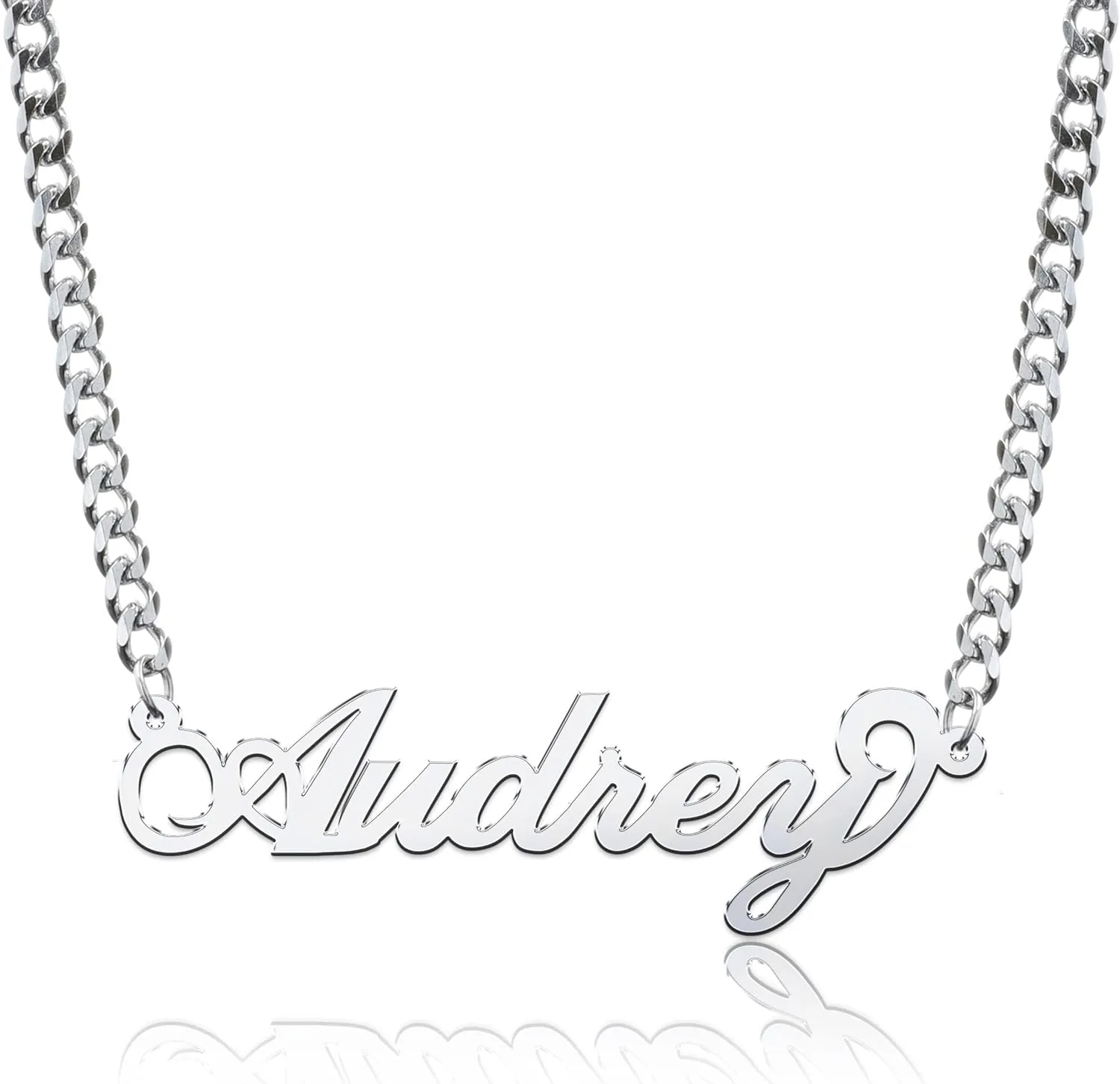 Custom Name Necklace Customizable Name Necklace for Women Name Plate Necklaces with Names