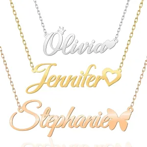 Custom Name Necklace Personalized Necklaces for Women Customized Nameplate Necklace Jewelry Pendant Gifts