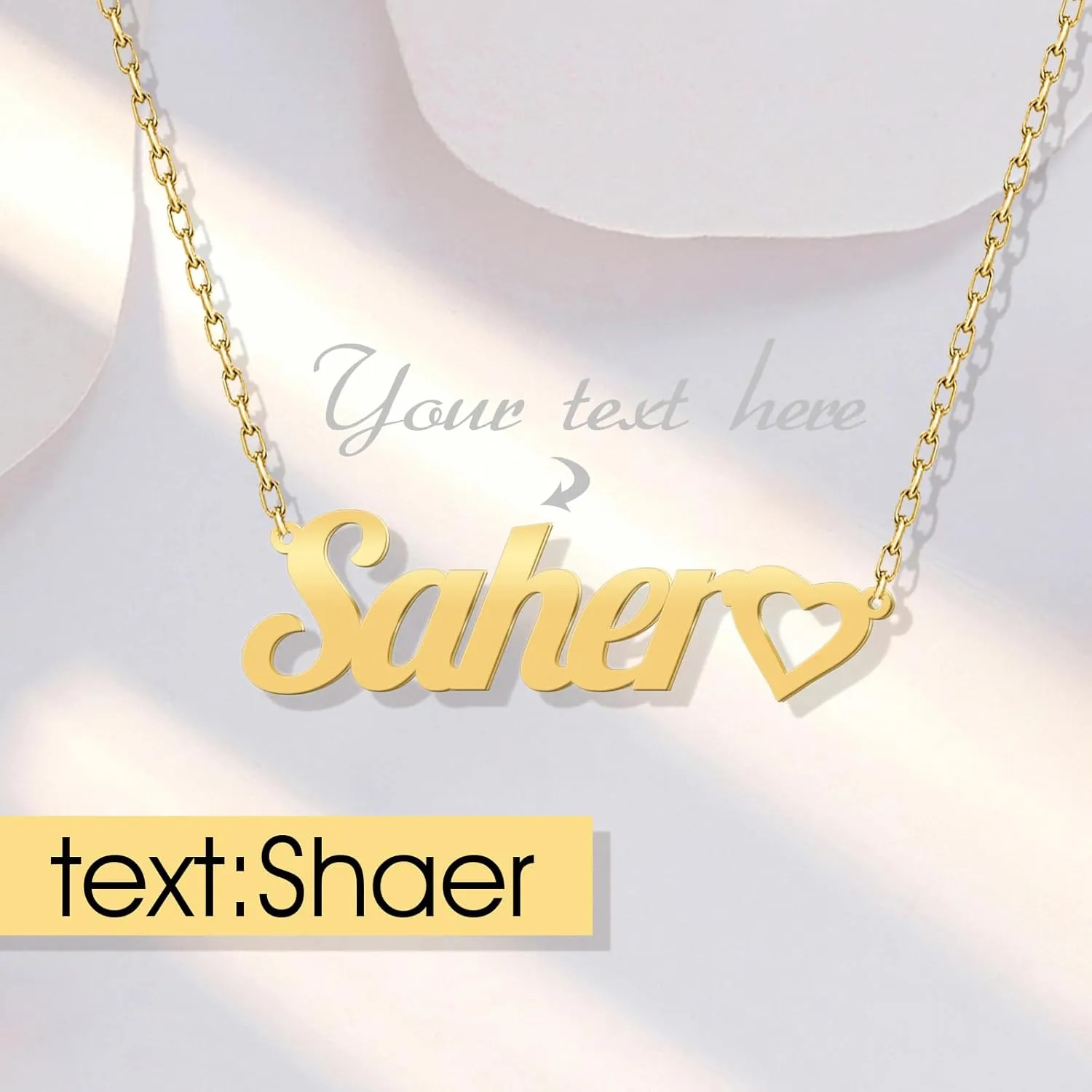 Custom Name Necklace Personalized Necklaces for Women Customized Nameplate Necklace Jewelry Pendant Gifts