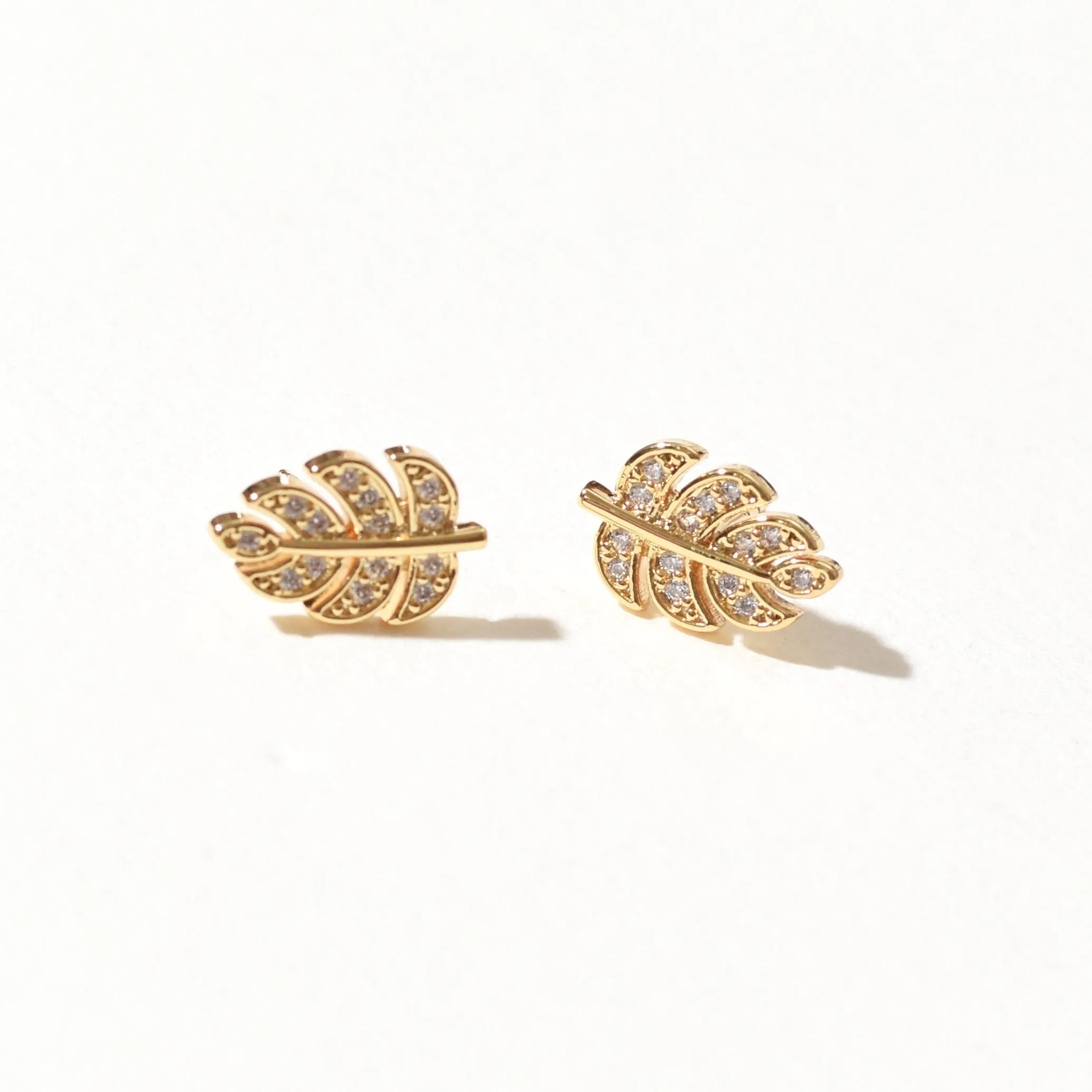 Daun Monstera Stud | Gold