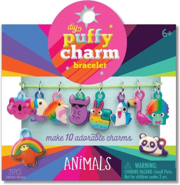 DIY Puffy Charm Bracelets