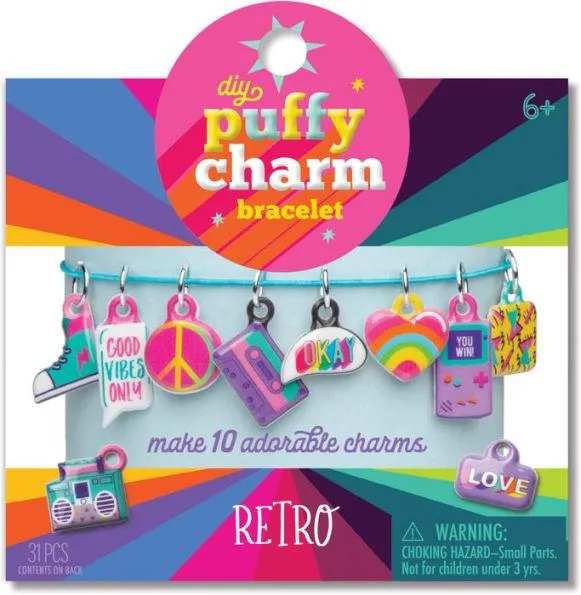 DIY Puffy Charm Bracelets