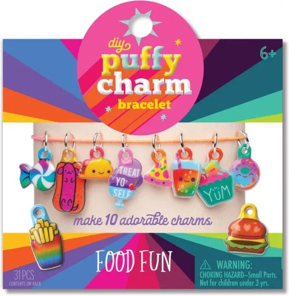 DIY Puffy Charm Bracelets