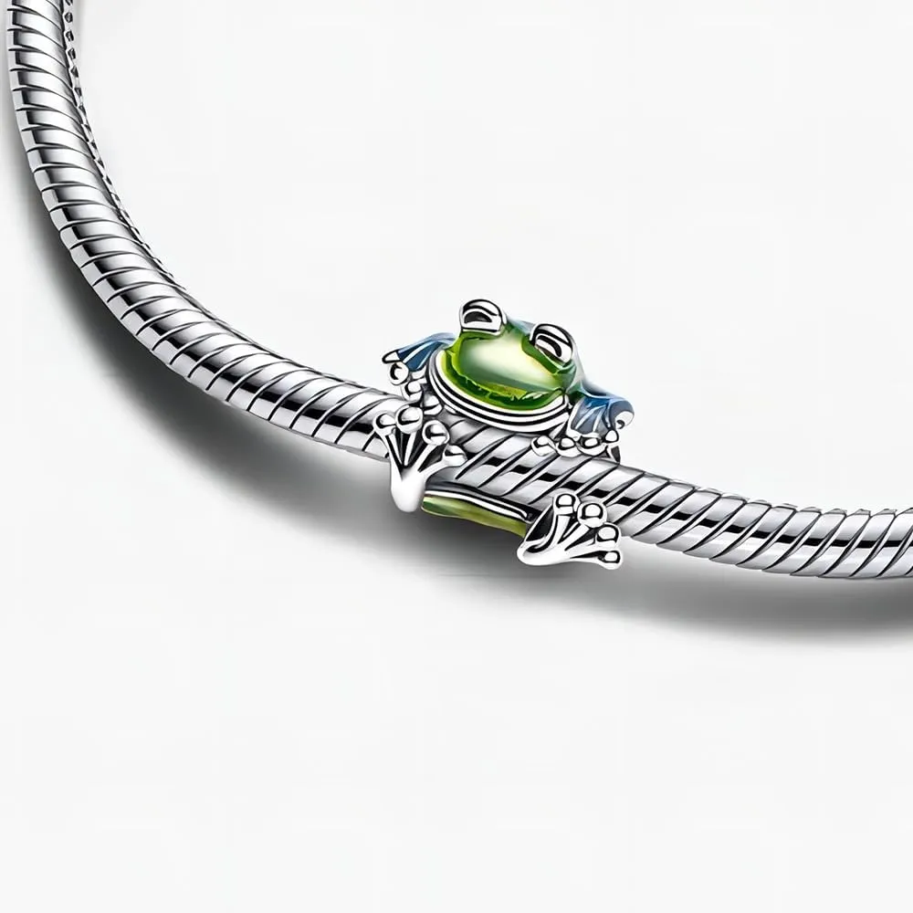 Duck Dangle Charm Fit Women Bracelet Necklaces Fashion Gifts 925 Sterling Silver DIY Jewelry
