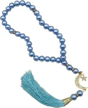 Elegant 33 Bead Glass Prayer Beads Bracelet Handmade Muslims Accessory Jewelry for Meditation Or Religious Ceremonies