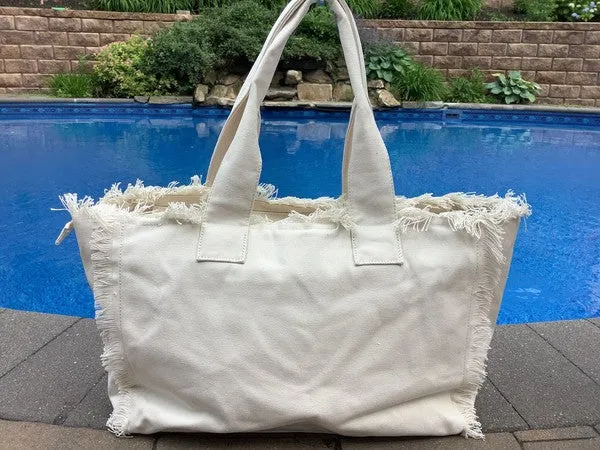 Evil Eye Canvas Tote