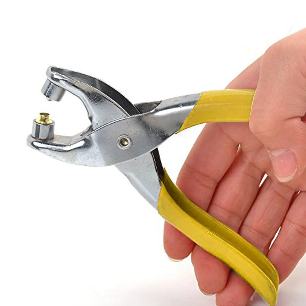 Eyelet Grommet Pliers Hole Punch Steel Fabric Paper Canvas Setter Repairing Kit
