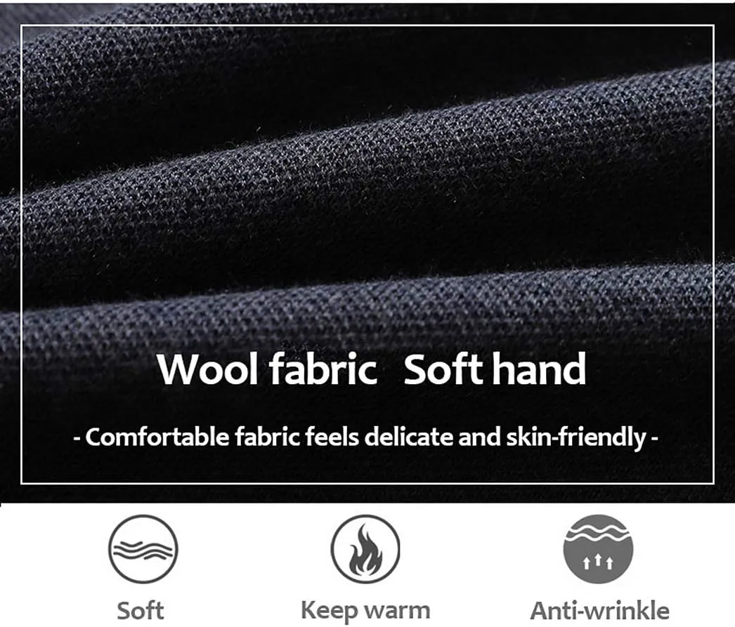 FULIER Men's Cashmere Wool V-Neck Sleeveless Vest Classic Pullover Knitted Waistcoat Sweater Cardigans Tank Tops