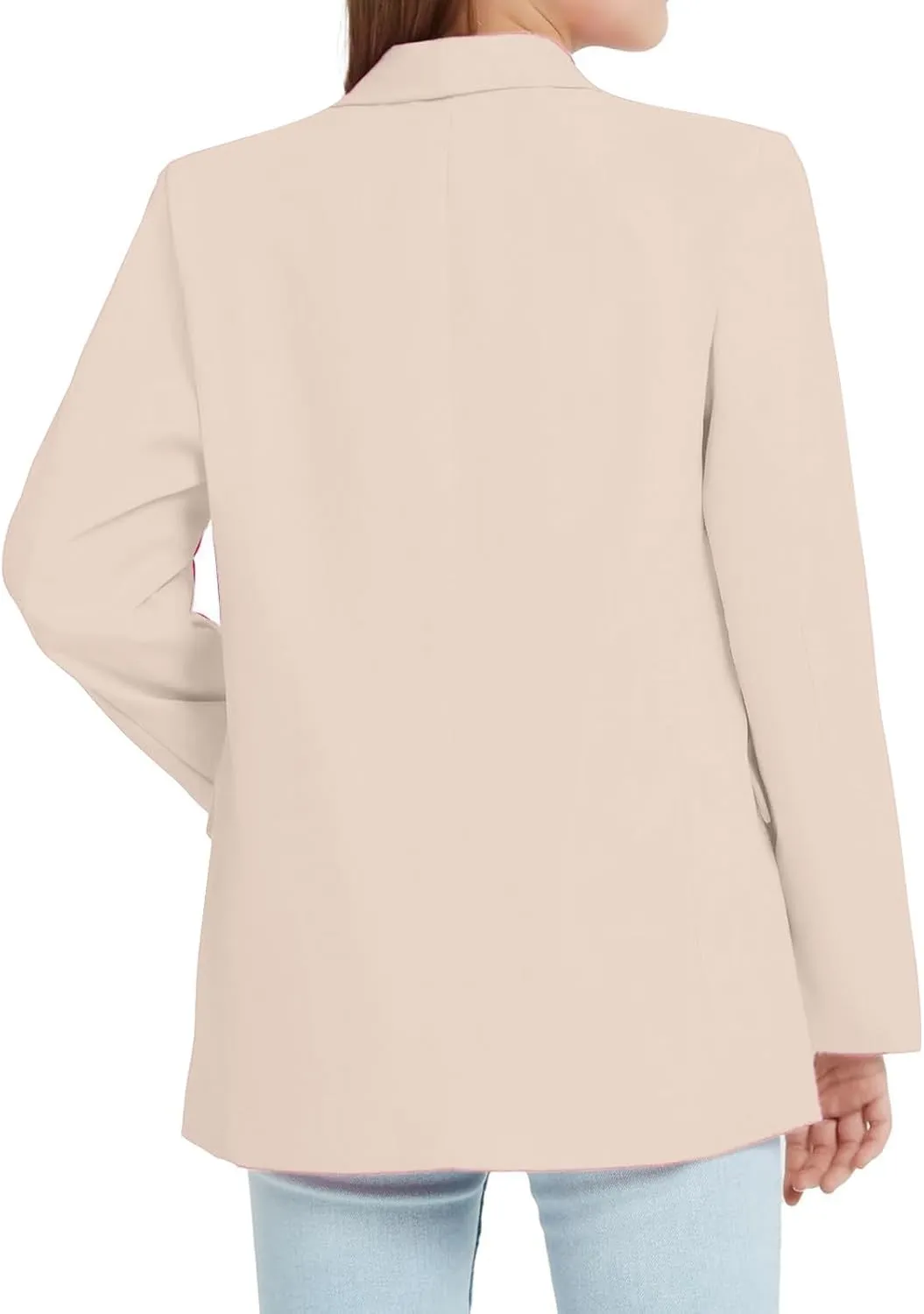 Girls Open Front Blazer Jacket Lightweight and Stylish Comfortable Suit Jacket for Kids Casual and Formal Occasions