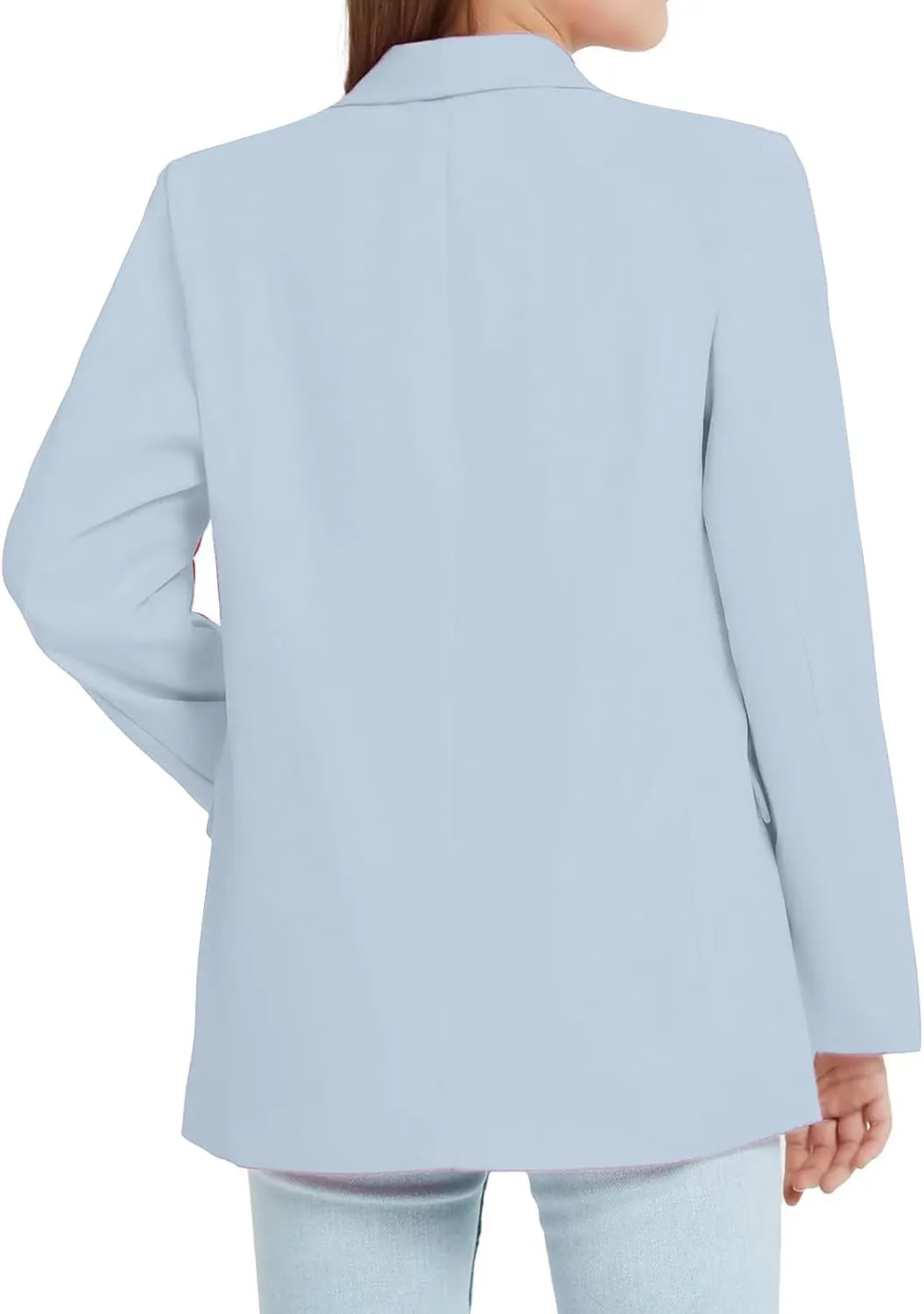 Girls Open Front Blazer Jacket Lightweight and Stylish Comfortable Suit Jacket for Kids Casual and Formal Occasions