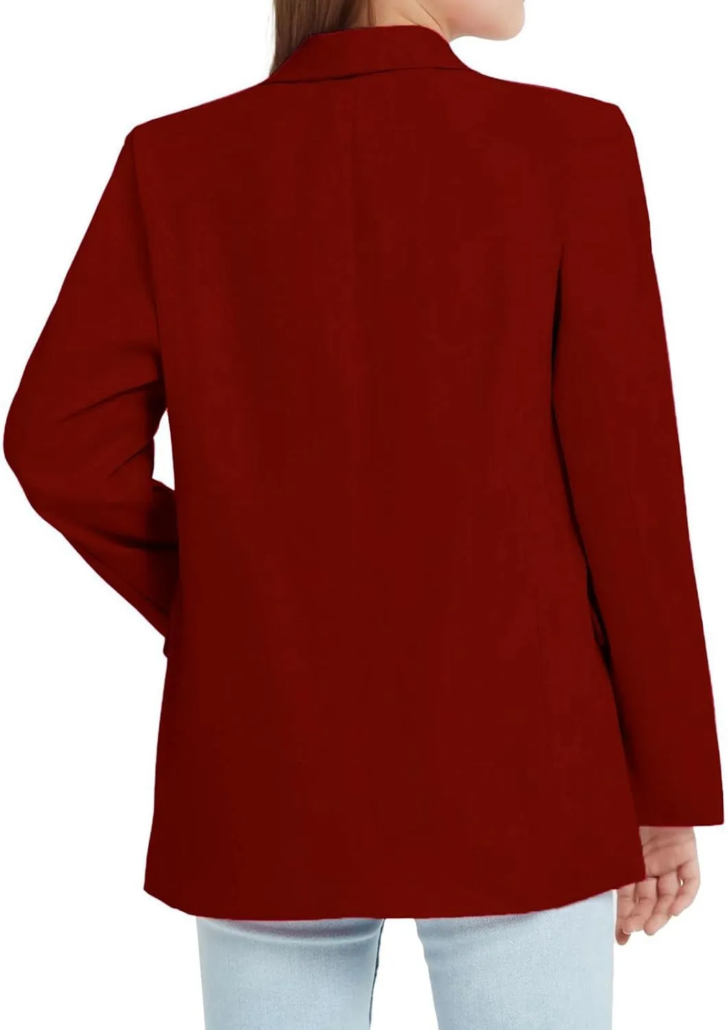 Girls Open Front Blazer Jacket Lightweight and Stylish Comfortable Suit Jacket for Kids Casual and Formal Occasions