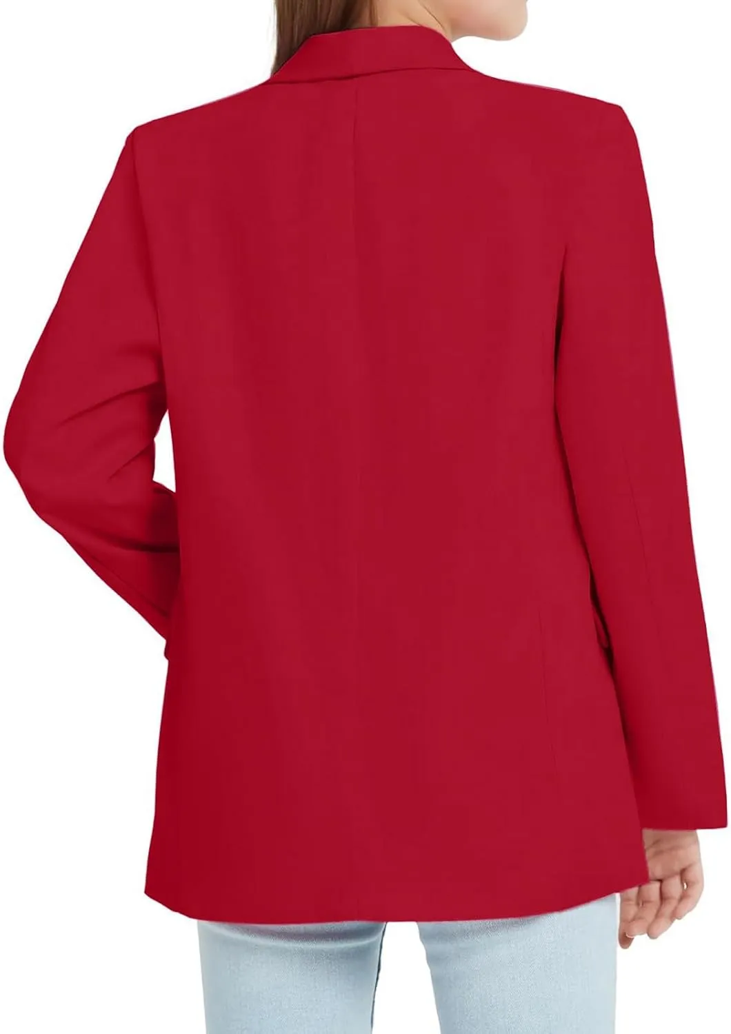 Girls Open Front Blazer Jacket Lightweight and Stylish Comfortable Suit Jacket for Kids Casual and Formal Occasions