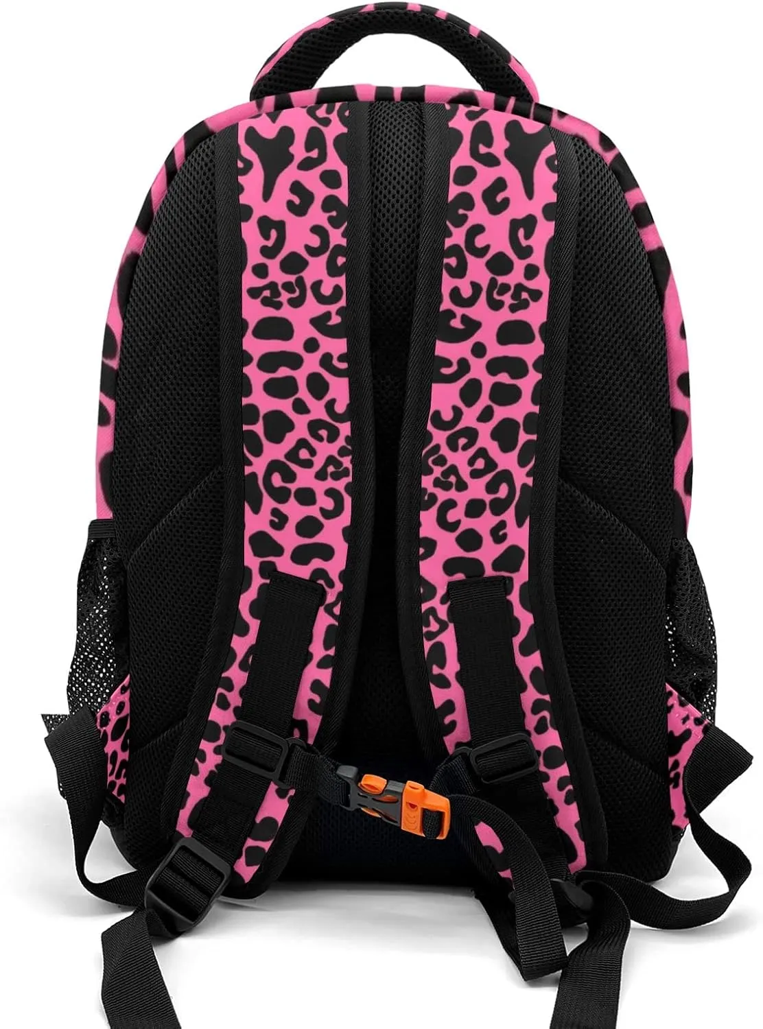 Graceful Leopard Print Girl Backpack Casual Bag Daypack for Women Men Camping Hiking